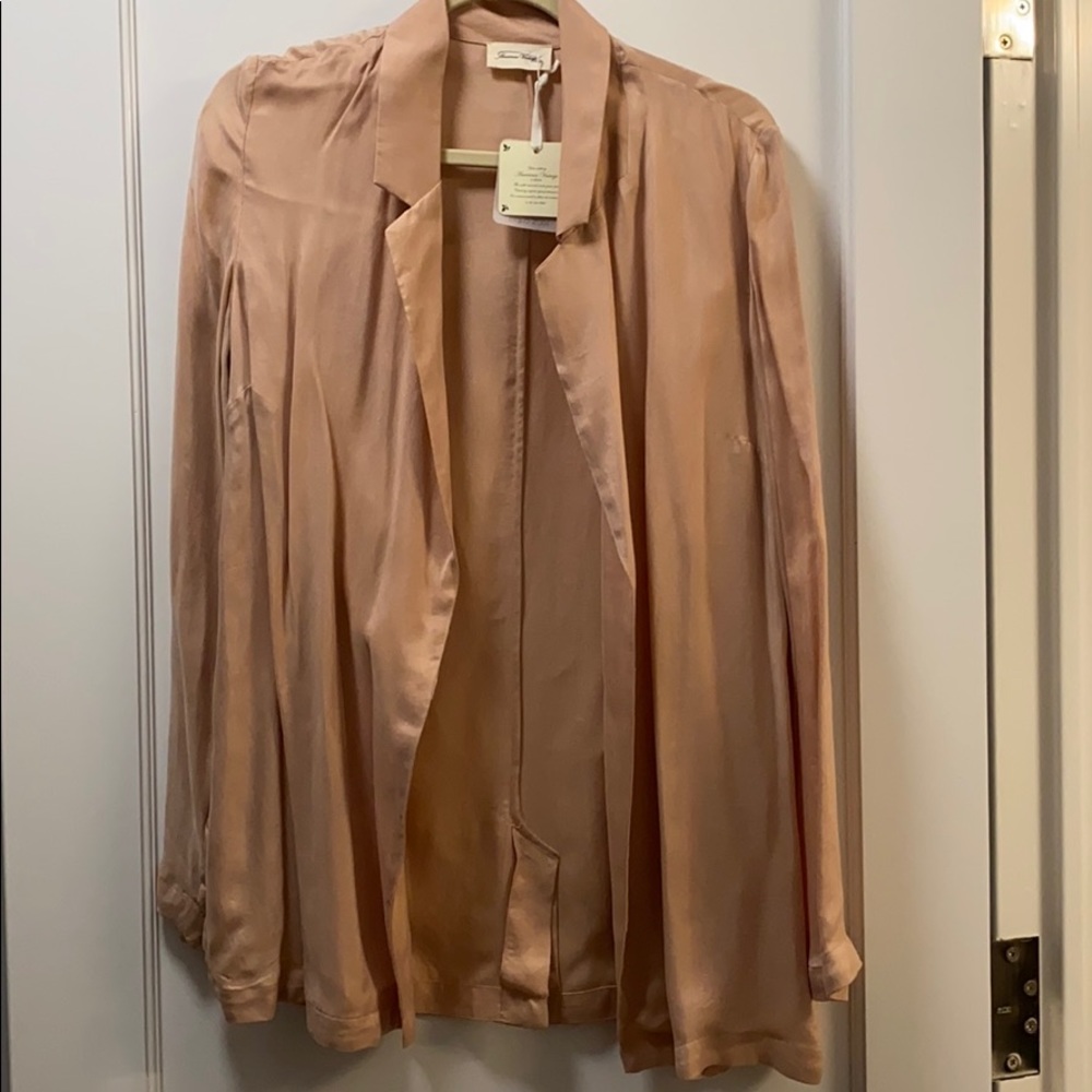 American Vintage pink silky light blazer